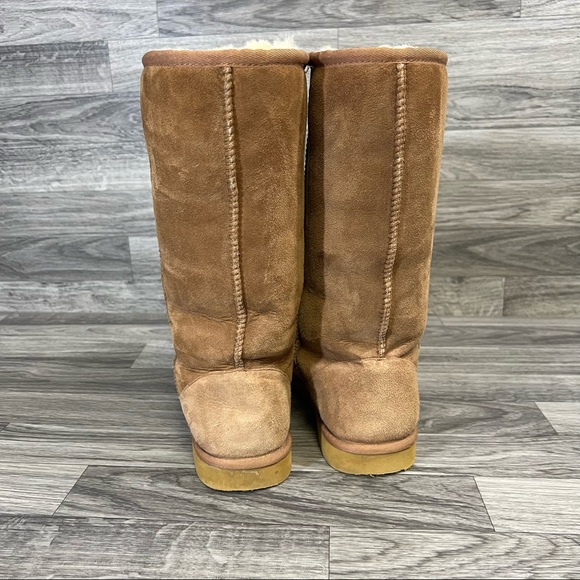 Cozie steps chestnut tall genuine sheepskin boots - Picture 5 of 8